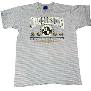 Vintage Charleston Low county SC nautical T-Shirt 90s single stitch size  XL